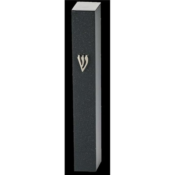 Art Judaica 23594 12 cm Mezuzah with Metal Shin, Sparkle Gray