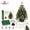Green, variant on Light‑up DIY Beaded Christmas Tree Kit, Handmade Beads Craft Set, Mini Christmas Tree Ornament with String Light and Pearl, Holiday Home Office Party Desktop Decoration, Xmas Gift for Diy Lovers