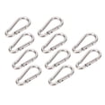 thumbnail image 4 of Spring Snap Hook Carabiner, Rustproof 10Pcs Carabiner Clip  304 Stainless Steel Versatile Quick Link  For Bird Feeders For Outdoor Activities 4MM,5MM,6MM,7MM,8MM, 4 of 8