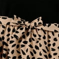 thumbnail image 5 of PatPat Mommy and Me Black Tank Top Splicing Leopard Print Frill Wrap Dresses Girl 2-9T, 5 of 7
