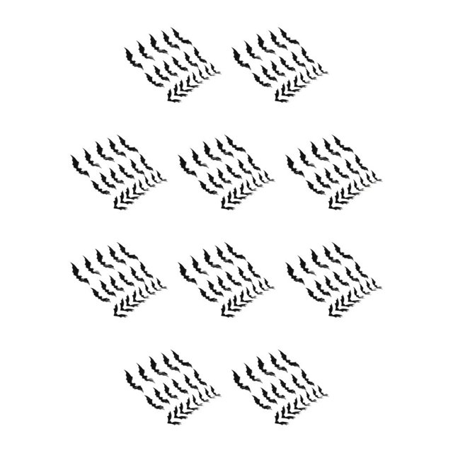 Monstrate 24 pegatinas negras para decoración de Halloween, suministros para fiestas de amplia aplicación, decoración duradera para fiestas, negro 10Conjunto