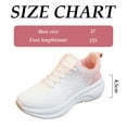thumbnail image 4 of Women's wide toe running shoes, wide sports tennis sneakers with rubber outsole-Pink, 4 of 5