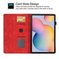 thumbnail image 2 of GSFY Case for Galaxy Tab S6 Lite 10.4 inch 2024/2022/2020, PU Leather Wallet Stand Protective Smart Shell with Pen Holder Auto Sleep Wake for Samsung Galaxy S6 Lite Tablet, Red Blocks, 2 of 7