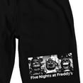 thumbnail image 2 of Five Nights At Freddy's Scary Animatronics Men's Black Sleep Pajama Shorts-Small, 2 of 4
