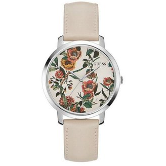 GUESS ROSE GOLD TONE CASE PINK SILICONE WATCH U0032L9 