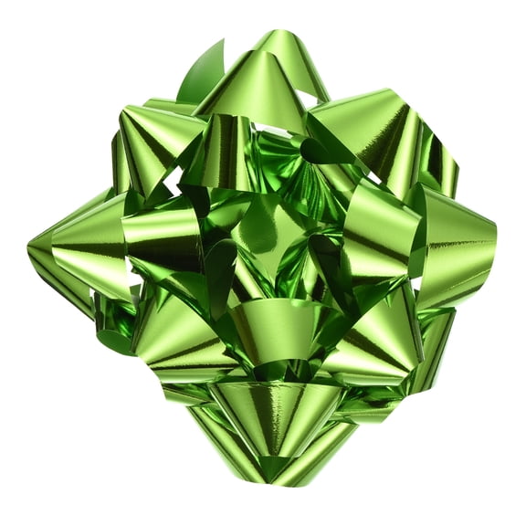 Uxcell 8 Inch Large Gift Bow Metallic Christmas Bows Bright Green for Gift Wrapping