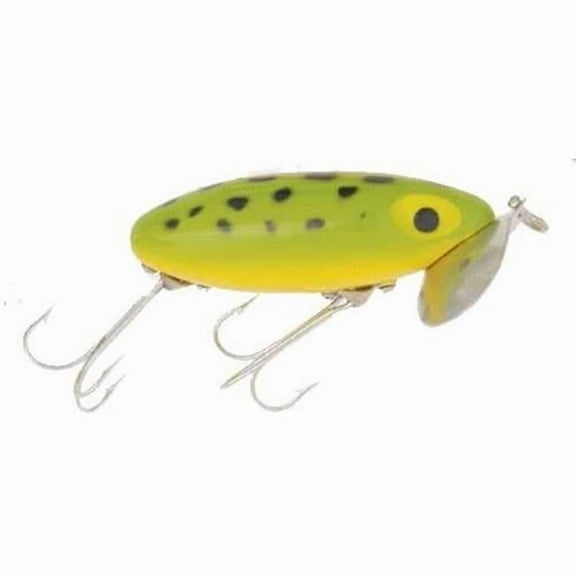 Arbogast Jitterbug 2.5'' 3/8oz Frog Yellow Belly