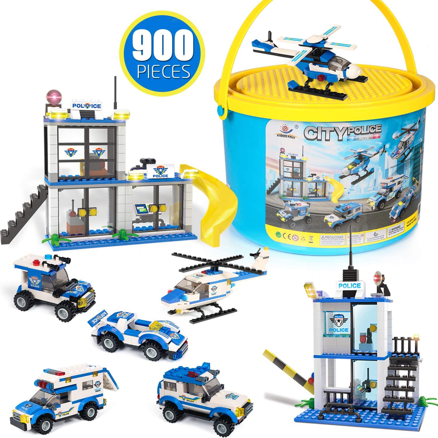 Star Diamond #80312 PD-6 Police Helicopter Building Block Brick Toy 112 Pcs 