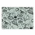 thumbnail image 1 of Sea Shells Cutting Board, Hand Drawn Monochrome Aquatic Elements with Dotted Backdrop Abstract Beach, Decorative Tempered Glass Cutting and Serving Board, in 3 Sizes, by Ambesonne, 1 of 2