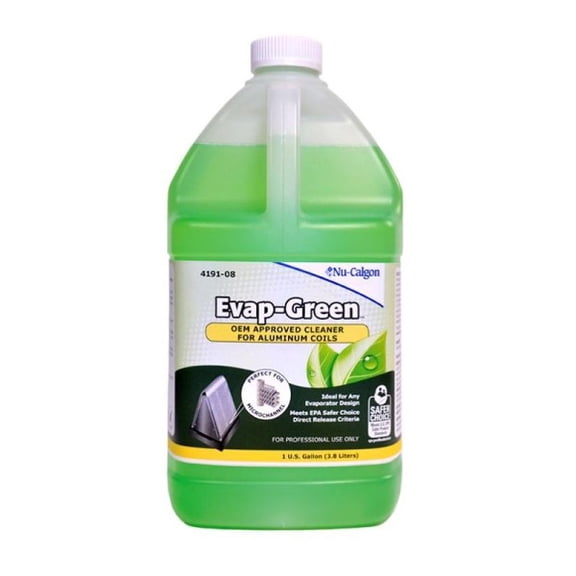 Nu-Calgon Evaporator Cleaner,Liquid,1 gal,Straw 4191-08