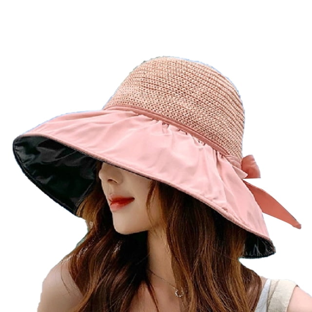 Sombreros de malla para el sol para mujer, ligeros, plegables, para playa, con ala ancha, sombrero de pescador
