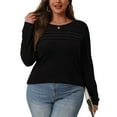 thumbnail image 4 of QASIEATN Sweatshirt for Graceful Ladies Fashion, Long Sleeve Shirts Fall Fashion Casual Blouses Trendy Pleated Tunic Tops Leggings, Womens Fall Tops, 4 of 7
