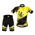 thumbnail image 1 of Jersey de ciclismo de manga corta para hombre Top Mountian Bike Pantalones cortos Medias Diseño liso con cremallera completa, fácil de poner y quitar Baoblaze Conjunto de manga corta de ciclismo, 1 of 8