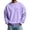 Light Purple #033, variant on Men's Crewneck Pocket Sweatshirt Long Sleeve Relaxed Fit Chest Pocket Soft Casual Basic Pullover Sweatshirt