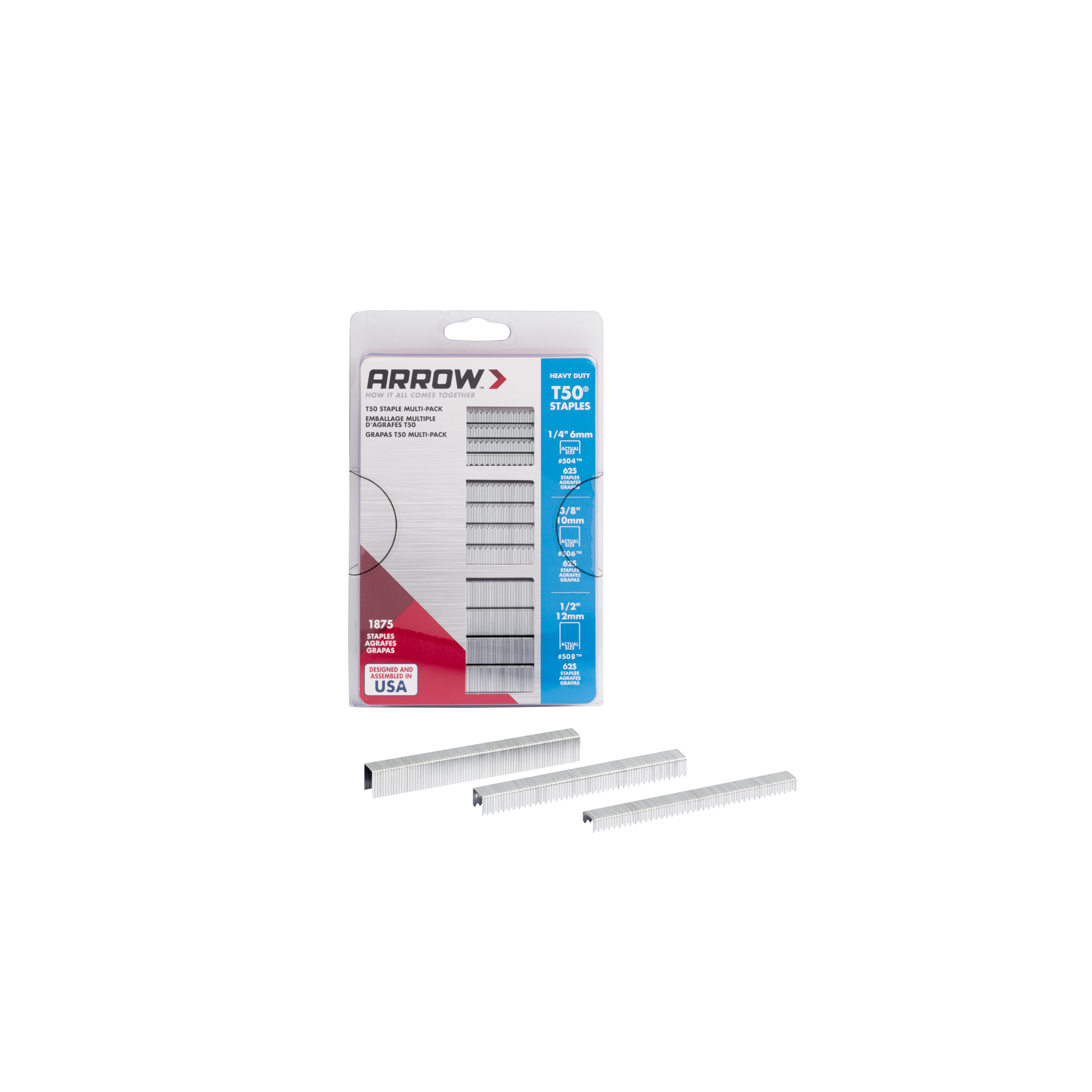 Arrow T301KIT Multi-Tacker Staple and Nail Gun Kit with Staple Puller and 1500 Staples