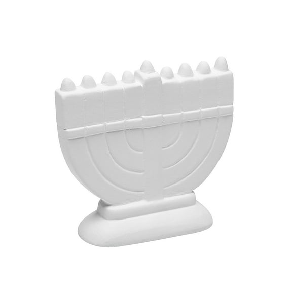 5 1/2" x 5 1/4" DIY Design Your Own Ceramic Hanukkah Menorah - Makes 6