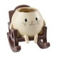 thumbnail image 4 of Adorno de maceta con forma de gato, versátil maceta decorativa de resina para plantas. Mecedora, 4 of 9