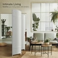 thumbnail image 2 of Sorbus 4 Panel Room Divider Tall Privacy Partition Screen Extra Wide Double Hinged Mesh Hand-Woven Folding Wall Divider - 6ft, 2 of 6