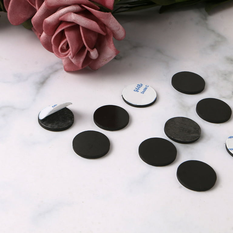 10 PCS Adhesive Magnets for Crafts Flexible Round Magnets with Adhesive  Backing Small Sticky Magnets Magnetic Dots 