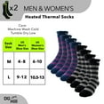 thumbnail image 4 of DG Hill Men's & Women's Heat Trapping Crew Thermal Lined Boot Socks, 4 Pairs, Unisex Adult, 4 of 7
