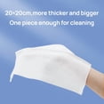 thumbnail image 5 of Disposable Face Towels, 100% Viscose, 20×20 cm, 20 Count, 65 gsm EF Textured, Soft & Absorbent disposable facial Cleansing Cloths, 5 of 7