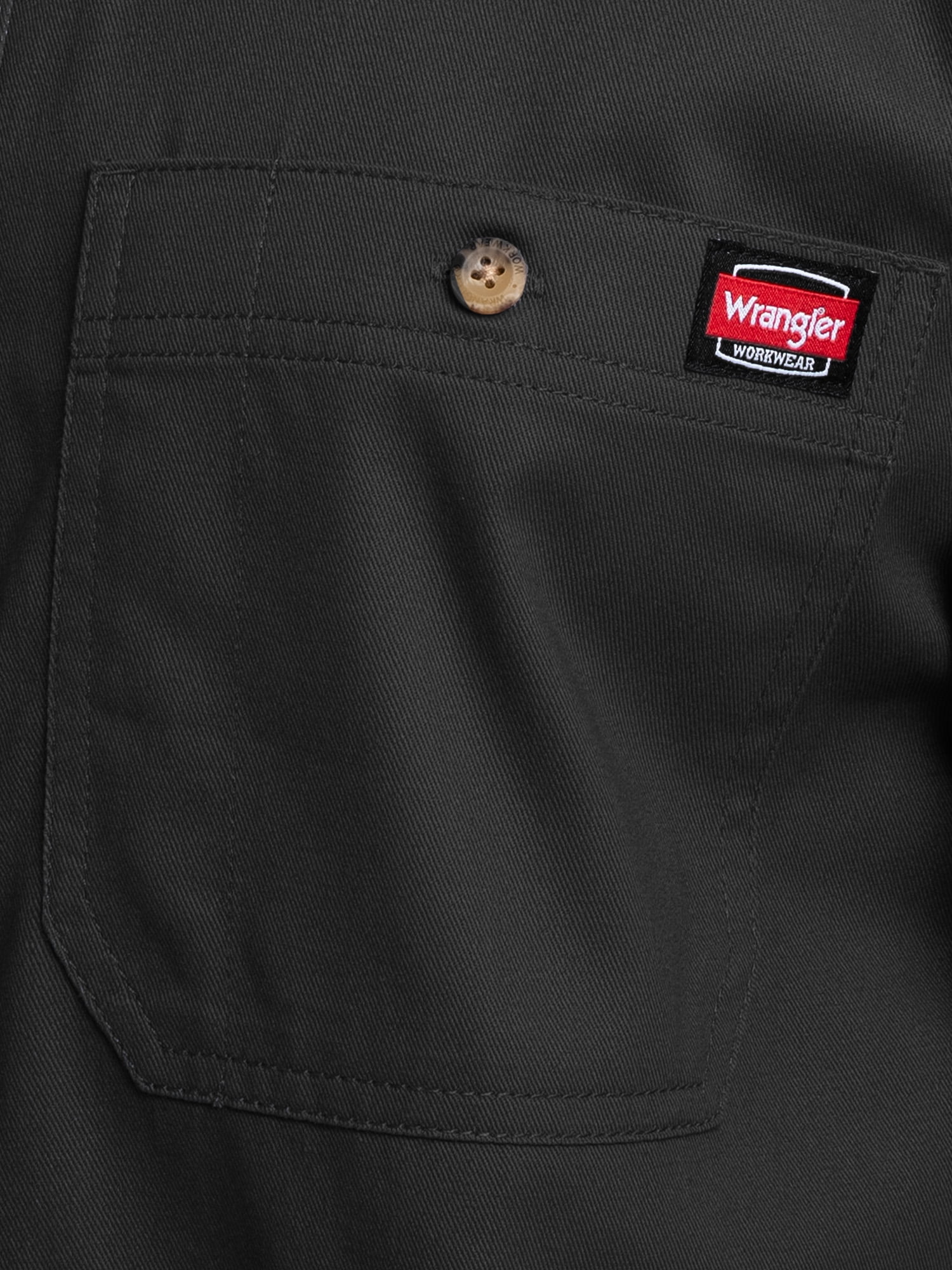 Wrangler Workwear Men’s Short Sleeve Durable Twill Pen Pocket Work Shirt, size S-3XL