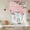 Pink, variant on Pink Flowers Balloon Curtains for Windows, Bedroom Curtains 54 Inch Length, Spring Floral Butterflies Black White Striped Farmhouse Tie Up Curtains Panels Insulated Bathroom Curtains Window 42"x54"