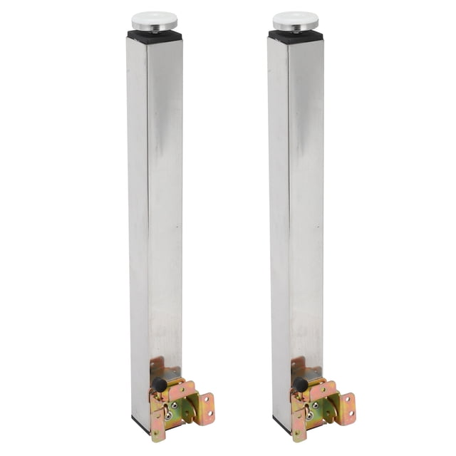 2PCS Camper Telescopic Table Leg Folding Adjustable Height for Caravan Campervan Motorhome RV Folding Table Mount,2 x Folding Table Mount,Silver