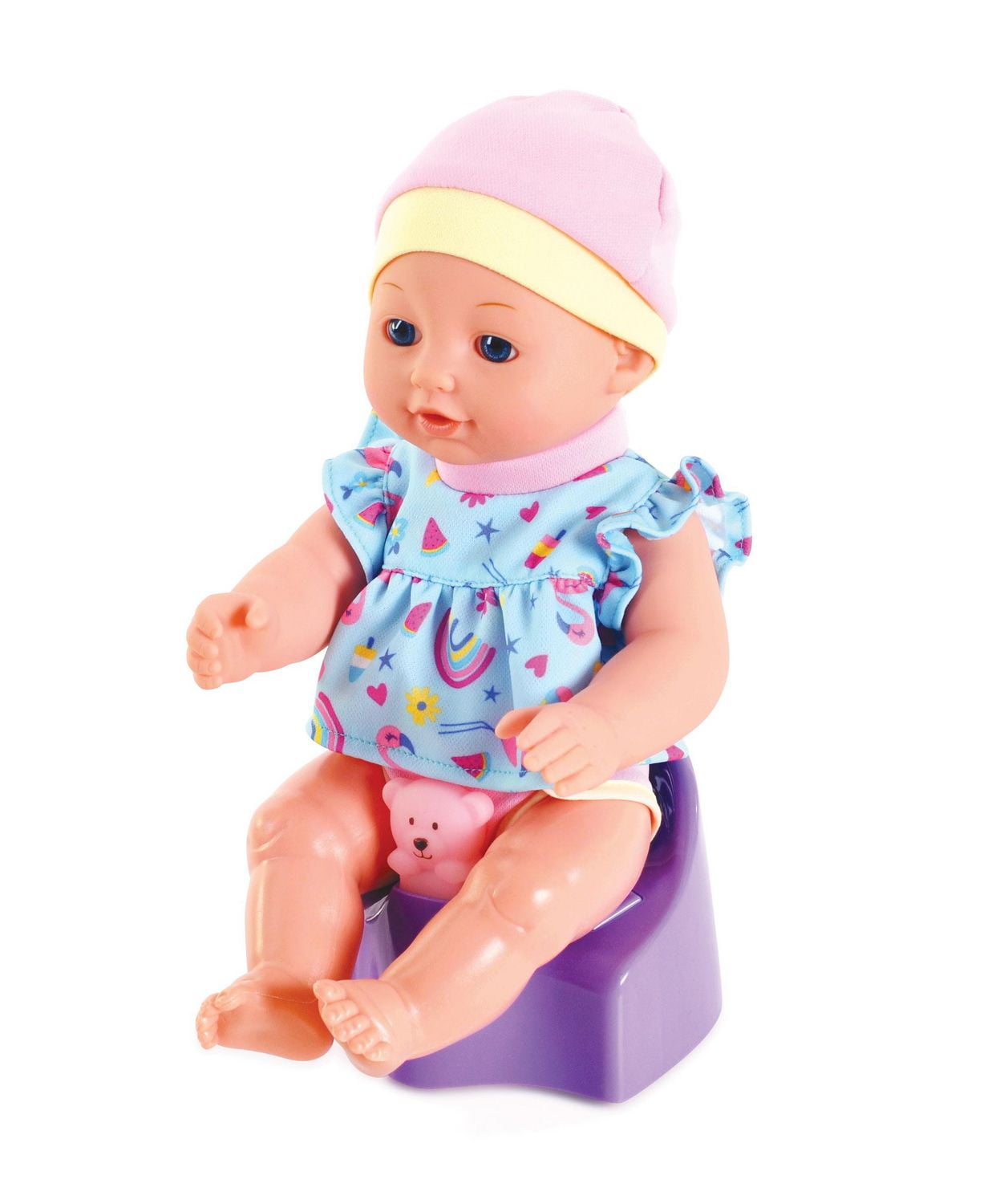 Baby doll with musical potty