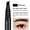 D, variant on Microblade Brow Pen, Liquid Eyebrow Pencil, 4-Tip Microblade Brow Pen for Natural Hair-Like Strokes, Waterproof Long-Lasting Eyebrow Pencil with Precision Tip and Easy Application