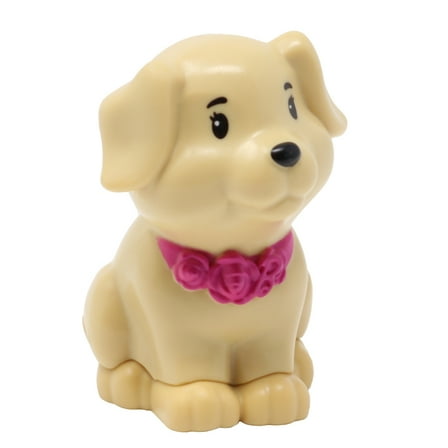 Replacement Part for Collectible Fisher-Price Little People Veterinarian School Barbie Dollhouse Family Playset JBH01 - Replacement Tan Labradoodle Puppy Figure