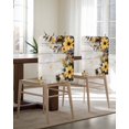 thumbnail image 5 of nqOlkjepod Yellow Floral Spring Chair Covers Set of 4, Decorative Chair Back Cover, Vintage Summer Botanical Dining Room Chair Slipcovers Removable Chair Protectors Covers for Party Banquet, 5 of 7