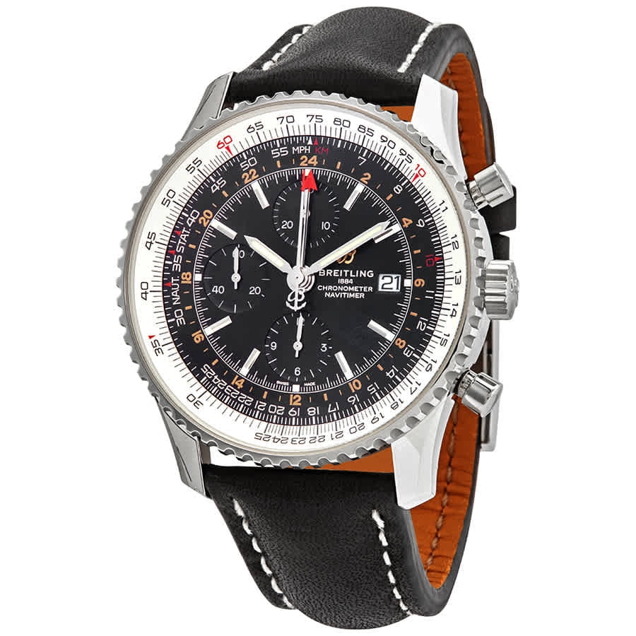 Breitling Navitimer GMT Chronograph Automatic 46 mm Leather Men's Watch  A24322121B2X1 - Walmart.com