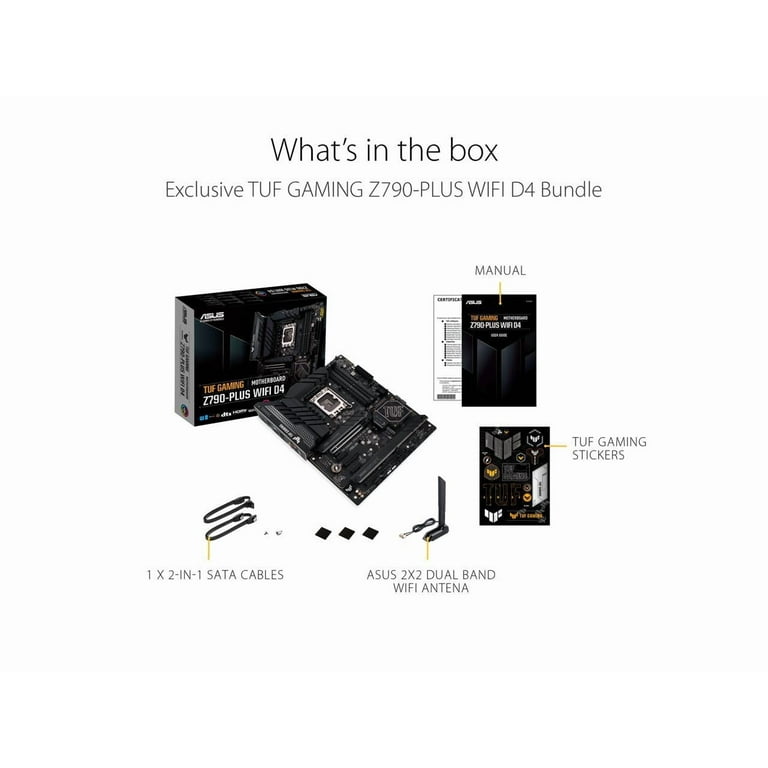ASUS TUF Gaming Z790-Plus WiFi D4 ATX Motherboard, Intel LGA1700