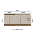 thumbnail image 3 of Mueble de Cocina Madesa Madesa Agata Con Tarja 200cm MC, 3 of 10