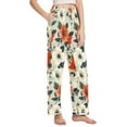 thumbnail image 2 of FORMRS Women's Pajama Pants with Pockets Soft Comfy Loungewear Sleep Bottom, Sizes S-2XL, Large Red Floral Pattern, 2 of 8