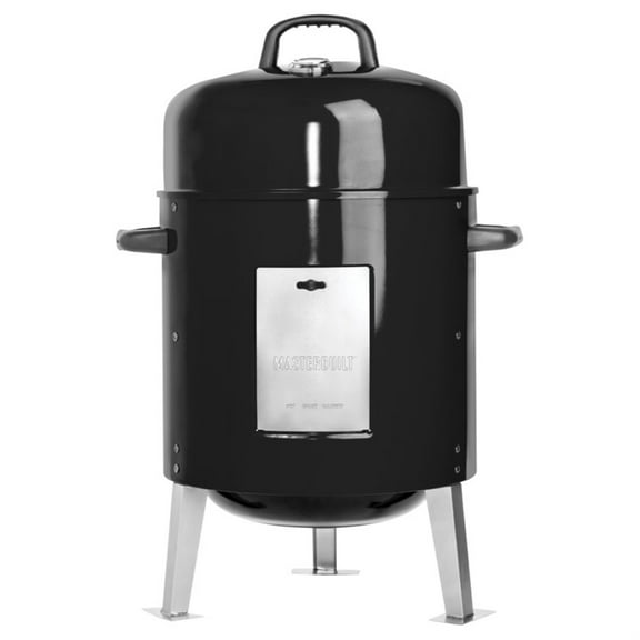 Masterbuilt 20060116 Bullet Portable Charcoal Smoker, Black, 395 sq. in.