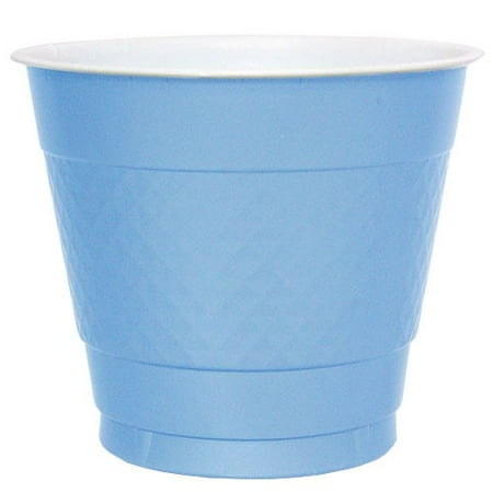 Hanna K Plasticware Plastic Cup, 9 Oz, Light Blue, 50 Ct