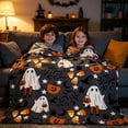 thumbnail image 6 of Halloween Throw Blanket 39x27in Fleece Flannel Couch Cover, Soft Plush Blanket for Sofa Bed Office, Warm Cozy Halloween Decorations Gift by OVFUIZ, 6 of 9