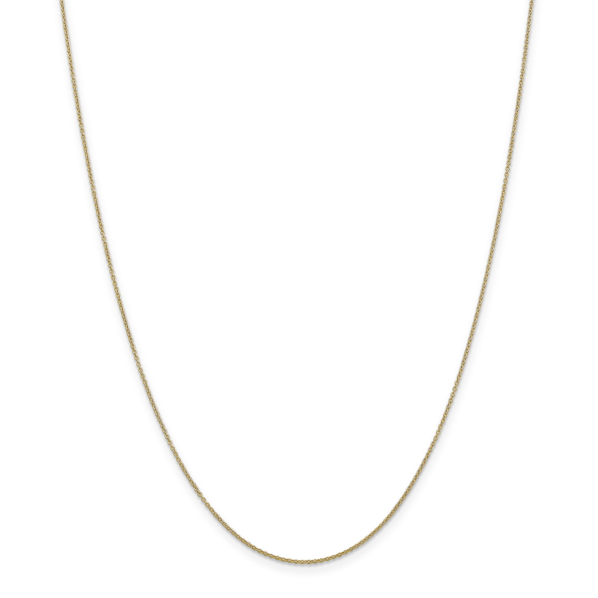 Roy Rose Jewelry 14K Rose Gold 1mm Box Link Chain Necklace ~ Length 18'' inches