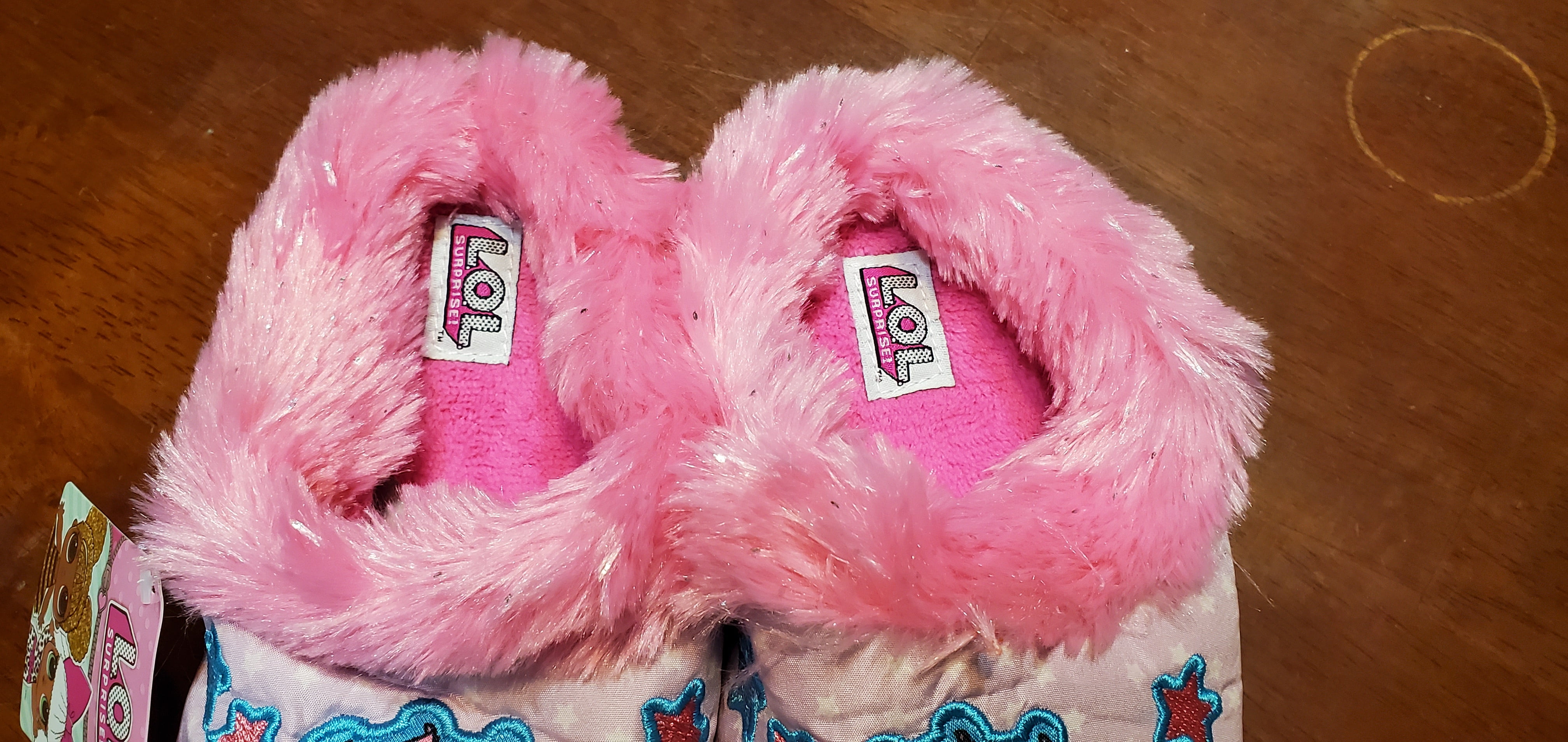 Surprise Girls Micro Terry Plush Clog Slip On Slippers L.O.L