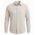 thumbnail image 5 of Business Casual Work Shirts for Men Lightweight Breathable Long Sleeve Textured Button Down Collared Dress Shirt, 5 of 5