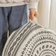 thumbnail image 3 of Funda de puf grande para decoración del hogar, asiento de cojín de suelo bohemio , puf sin relleno , negro BLESIY Funda Puf, 3 of 3