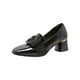 thumbnail image 1 of Zapatos de tacón bajo y grueso para mujer, zapatos de boda de moda, zapatos casuales de punta cerrada Negro, 1 of 7