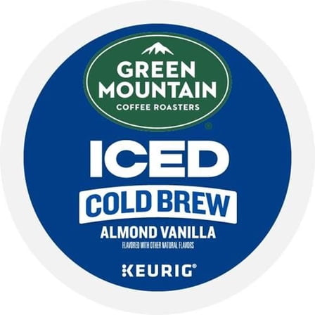 Green Mountain Coffee Roasters, Almond Vanilla Cold Brew, Keurig Single-Serve K-Cup Pods, 10 Count - Pack of 2