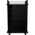 thumbnail image 5 of Four Casters with Lock, Spacious Surface - Functional Bar Cart for Entertaining, 5 of 5