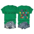 thumbnail image 2 of Bovemsi Shirts for Women Shirt Verse T Shirt God Is Within Her Tees Inspirational Tops, Green Women's Summer Short Sleeve T-Shirts, L, 2 of 4