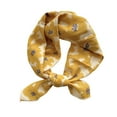 thumbnail image 2 of Awdenio Fashion Scarves Lightweight Women's Cotton and Linen Small Scarf Silk Scarf Literature And Fashion Temperament Flowers and Petals Neckerchief Hair Band Decorative, 2 of 4