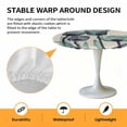 thumbnail image 6 of Tulips Flowers Abstract Elastic Fitted Round Table Cover Green Spring Plant Leaf Waterproof Outdoor Tablecloth for Holiday Party, Picnic, Patio & Dining Fits Tables Up to 55"-60", 6 of 8