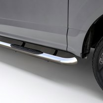 3" Round Polished Stainless Side Bars, Select Ford Ranger SuperCrew